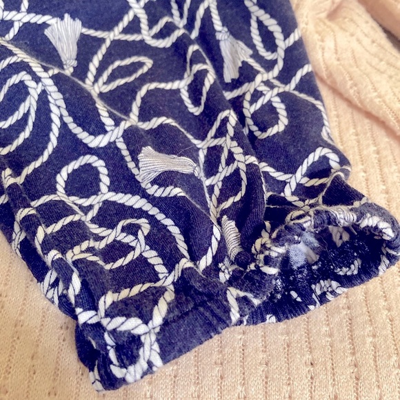 Michael Kors Womens Sz XL dark navy blue Nautical Blouse - Picture 7 of 13